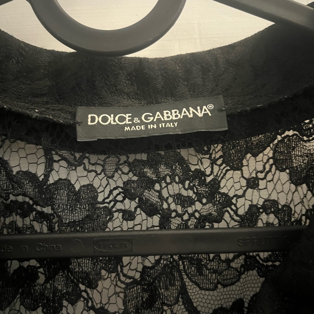 DOLCE & GABBANA Lace blouse, Sleeveless, black, size 40 IT